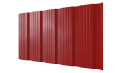 Профнастил К20 1195/1130x0,4 мм эконом, 3020 транспортный красный глянцевый