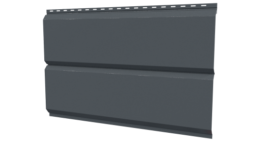 Л-брус 264/240x0,45 мм, 7011 железно-серый глянцевый