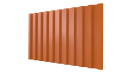 Профнастил С21 1051/1000x0,65 мм, 2011 насыщенный оранжевый глянцевый