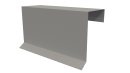 Планка торцевая фальц 65x97 мм, 9002 светло-серый глянцевый