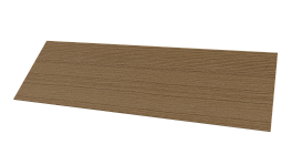 Планка завершающая 65x2000 мм, Орех 3D