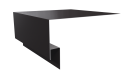 Планка околооконная 200х75х20 мм, 8019 серо-коричневый глянцевый