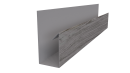 Планка П-образная Блок-хаус 30x30x2000 мм, Текила