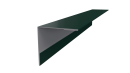 Планка угла наружного 30x30x2000 мм, 6005 зеленый мох глянцевый