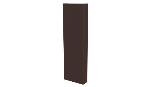 Декоративная накладка 20x60x20 мм, 8017 шоколадно-коричневый глянцевый