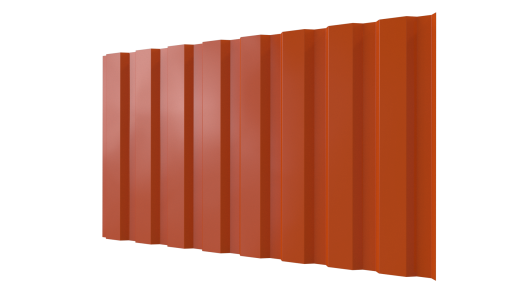 Профнастил С20A 1150/1100x0,45 мм, 2004 оранжевый глянцевый