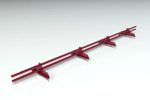 Снегозадержатель PROMO ZN 40x20 (овал) 3,0м Ral 3005 винно-красный