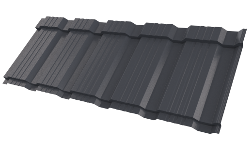 Профиль Пегас 1195/1130x0,45 мм, 7024 графитовый серый глянцевый