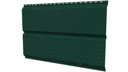 Софит Л-брус перфорированный 264/241x0,45 мм, 6005 зеленый мох глянцевый