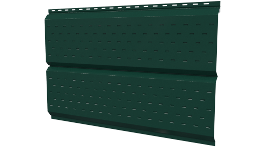 Софит Л-брус перфорированный 264/241x0,45 мм, 6005 зеленый мох глянцевый