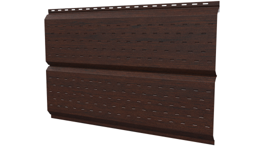 Софит Л-брус перфорированный 264/241x0,45 мм, Antique wood