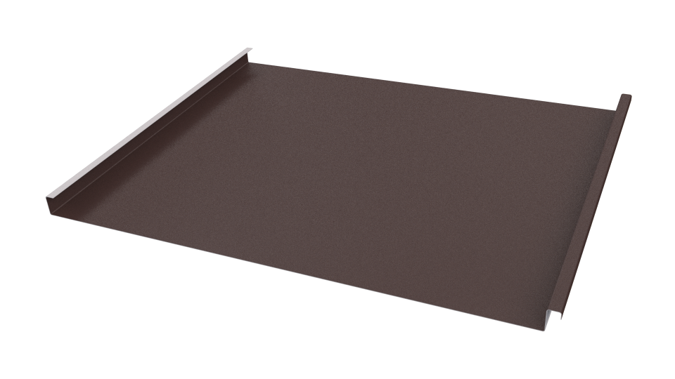 Фальцевая кровля 562/550x0,45 мм, 8017 шоколадно-коричневый матовый