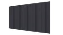 Профнастил К20 1195/1130x0,5 мм, 7024 графитовый серый стальной бархат
