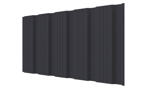 Профнастил К20 1195/1130x0,5 мм, 7024 графитовый серый стальной бархат