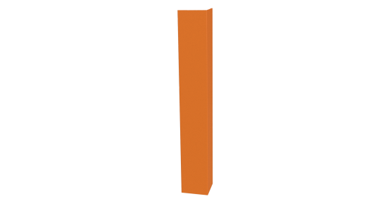 Планка угла наружного 50x50x2000 мм, 2011 насыщенный оранжевый глянцевый