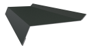 Планка примыкания в штробу 20x60x10 мм, 6009 пихтовый зеленый матовый