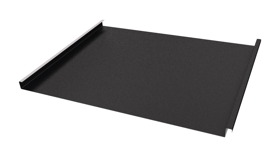 Фальцевая кровля 562/550x0,45 мм, 9005 черный янтарь матовый