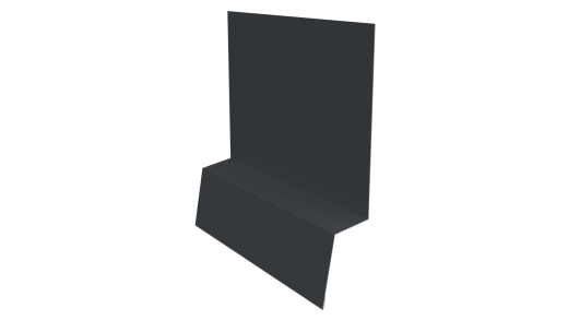 Планка стартовая фальц 135x30x55 мм, 7011 железно-серый глянцевый
