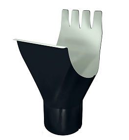 Воронка 125/90 мм, 7024 графитовый серый