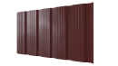 Профнастил К20 1195/1130x0,5 мм, 3009 оксид красный глянцевый
