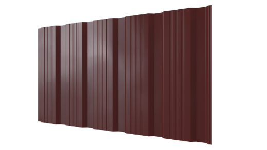 Профнастил К20 1195/1130x0,5 мм, 3009 оксид красный глянцевый