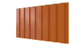 Профнастил С20A 1150/1100x0,3 мм, 2011 насыщенный оранжевый глянцевый