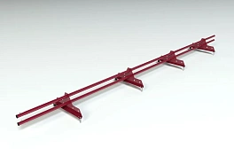 Снегозадержатель Econom d-25 (круг) 3,0 м NEXT Ral 3005 винно-красный