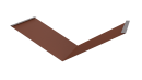 Планка ендовы нижняя 298x298x2000 мм, 8004 медно-коричневый матовый