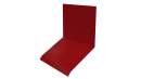 Планка примыкания верхняя к стене фальц 150x130x20 мм, 3020 транспортный красный глянцевый