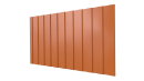 Профнастил С8 1200/1150x0,5 мм, 2011 насыщенный оранжевый глянцевый