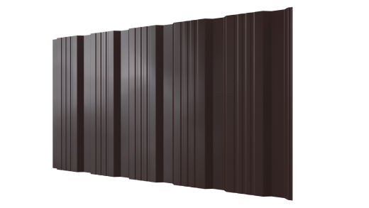 Профнастил К20 1195/1130x0,3 мм, 8017 шоколадно-коричневый глянцевый