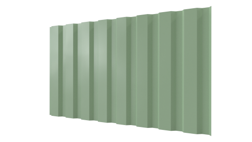 Профнастил С20A 1150/1100x0,5 мм, 6019 бело-зеленый глянцевый
