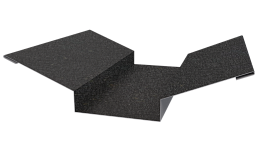 Планка ендовы верхняя 76x76x2000 мм, Картэн тёмный