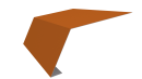 Планка карнизная 100x65x2000 мм, 2011 насыщенный оранжевый глянцевый
