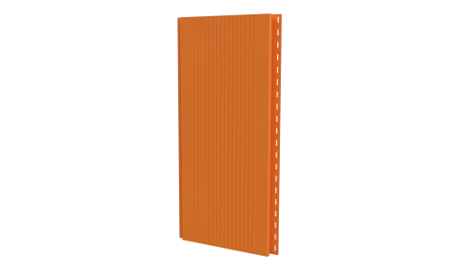 Лайн Про Гофр 200/176x0,45 мм, 2011 насыщенный оранжевый глянцевый