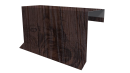 Планка торцевая фальц 65x97 мм, Морёный дуб 3D