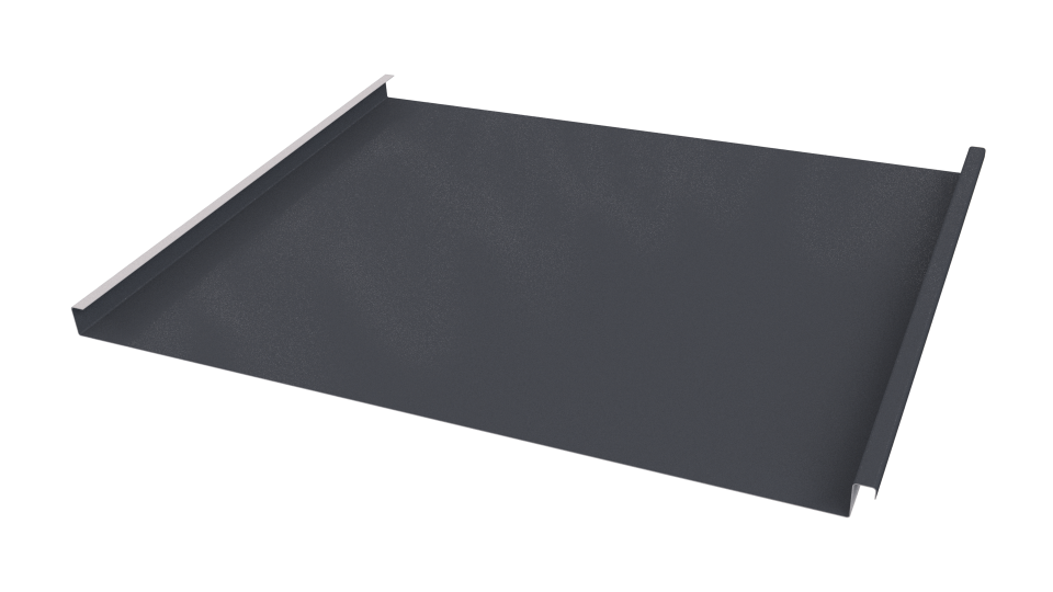 Фальцевая кровля 562/550x0,45 мм, 7024 графитовый серый глянцевый