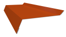 Планка примыкания в штробу 20x60x10 мм, 2004 оранжевый глянцевый
