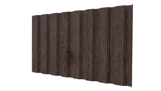 Профнастил С20A 1150/1100x0,45 мм, Морёный дуб 3D