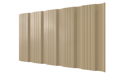Профнастил К20 1195/1130x0,5 мм, 1014 слоновая кость глянцевый
