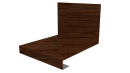 Планка примыкания нижняя к трубе фальц 140x200 мм, Дуб Кельтик 3D