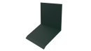 Планка примыкания верхняя к стене фальц 150x130x20 мм, 6005 зеленый мох матовый