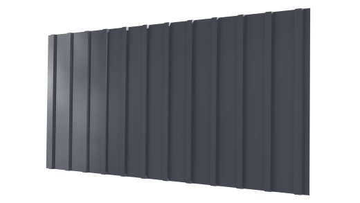 Профнастил С10 1170/1100x0,5 мм, 7024 графитовый серый PUR Pruf