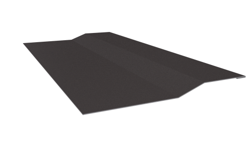 Планка крепёжная фальц 50x17x29 мм, 0,45 8019 серо-коричневый