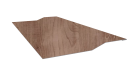 Планка крепёжная фальц 50x17x39 мм, Орех 3D