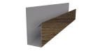 Планка П-образная 30x20x2000 мм, Дуб Сантана 3D