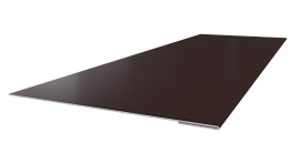 Планка завершающая 65x2000 мм, 8017 шоколадно-коричневый PUR Pruf