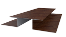 Планка стыковочная сложная Блок-хаус 110x2000 мм, Дуб Кельтик 3D