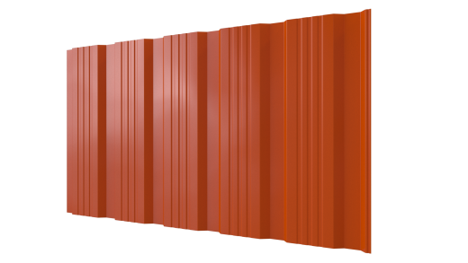 Профнастил К20 1195/1130x0,4 мм, 2004 оранжевый глянцевый