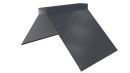 Конёк фигурный 190x190x2000 мм, 7024 графитовый серый глянцевый